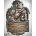 Antique Cast Metal Wall Fountain Sculpture With a Horse